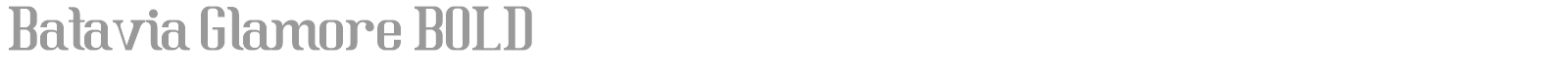 Batavia Glamore font preview